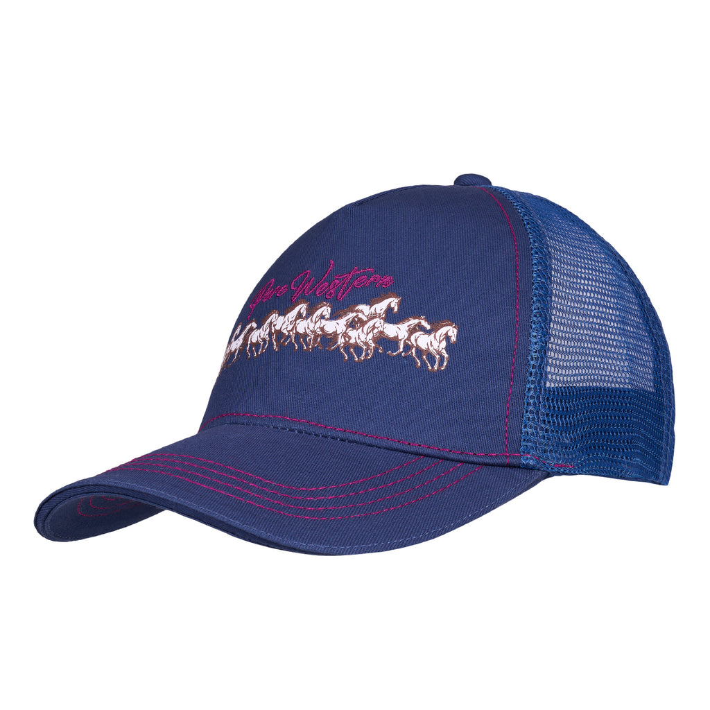 Pure Western Childrens Harper Trucker Cap (P6S5952CAP) Navy