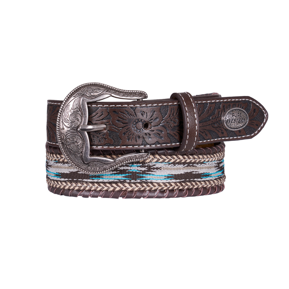 Pure Western Childrens Lynton Belt (P6S7945BLT) Dark Tan
