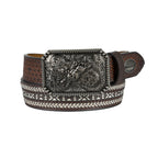 Pure Western Childrens Reid Belt (P6W7981BLT) Dark Tan