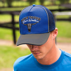 Pure Western Chris High Profile Trucker Cap (P6S1902CAP) Navy/Green 