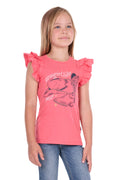 Pure Western Girls Alira S/S Tee  (P6S5503291) Pink