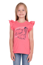 Pure Western Girls Alira S/S Tee  (P6S5503291) Pink