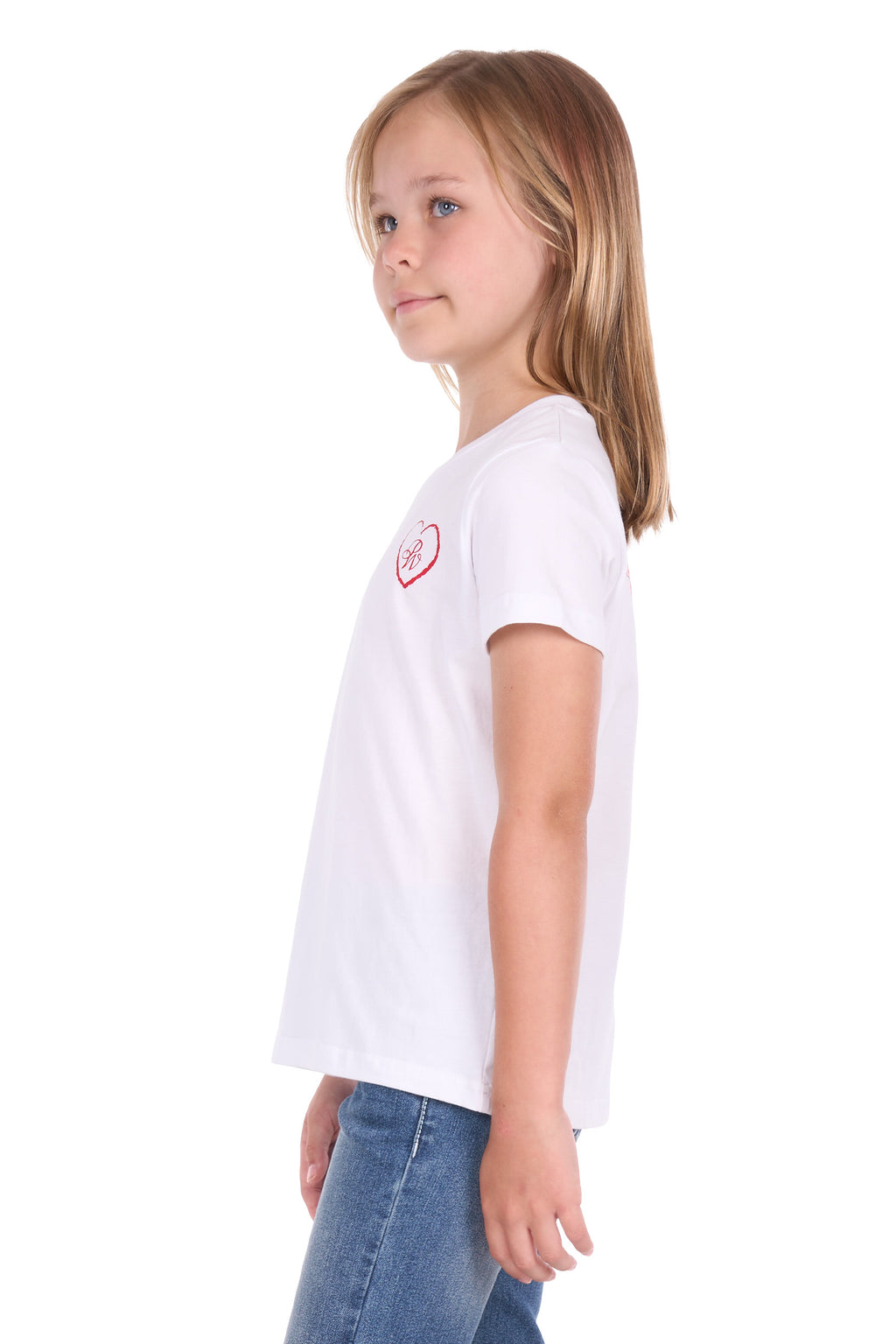 Pure Western Girls Amelia Relaxed S/S Tee (P6S5504287) White