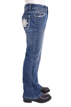 Pure Western Girls Bella Bootcut Jeans (P6S5208342) Retro Blue