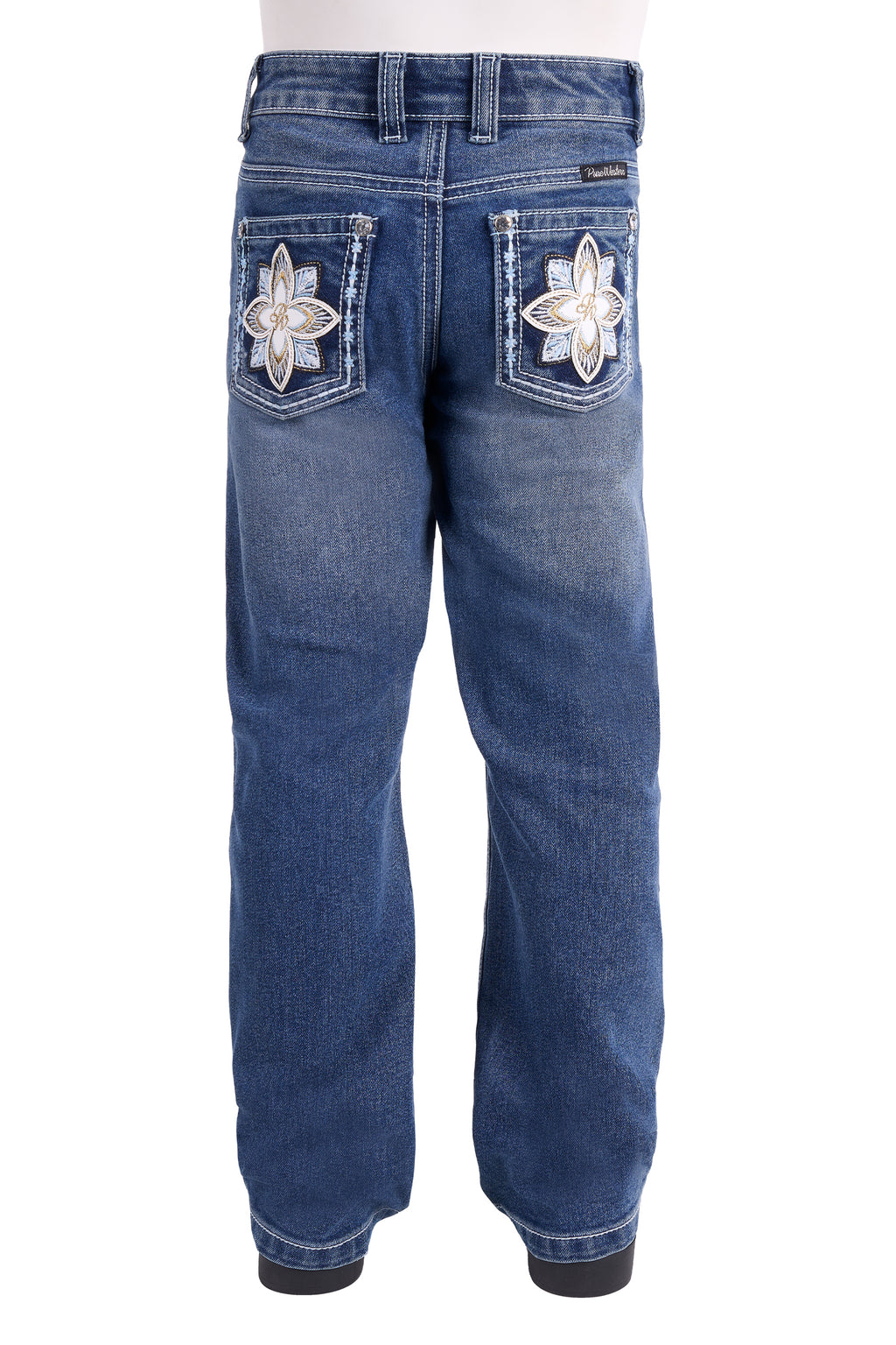 Pure Western Girls Bella Bootcut Jeans (P6S5208342) Retro Blue