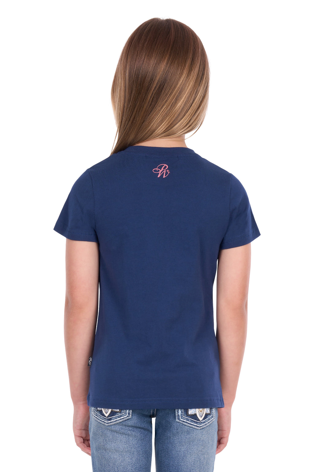 Pure Western Girls Bindi S/S Tee (P6S5501292) Navy