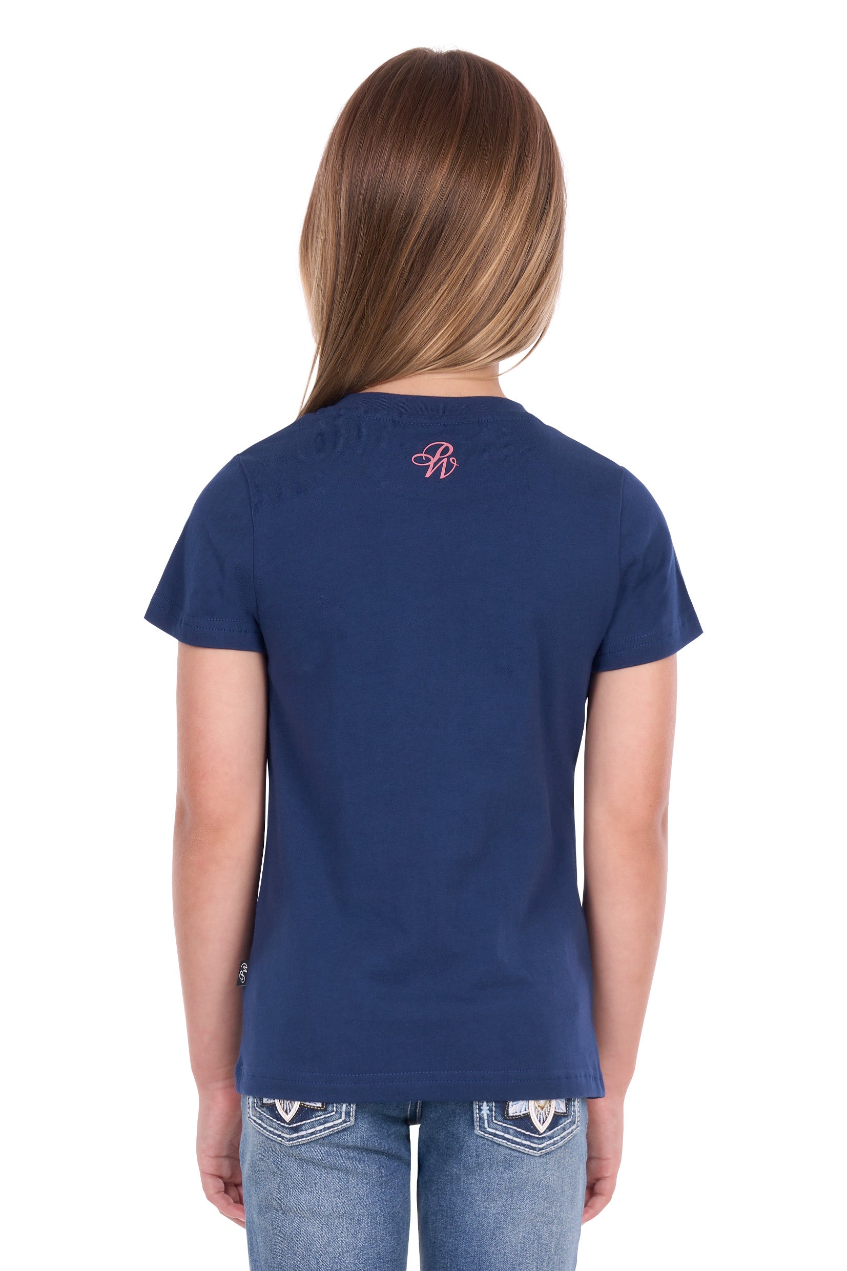 Pure Western Girls Bindi S/S Tee (P6S5501292) Navy