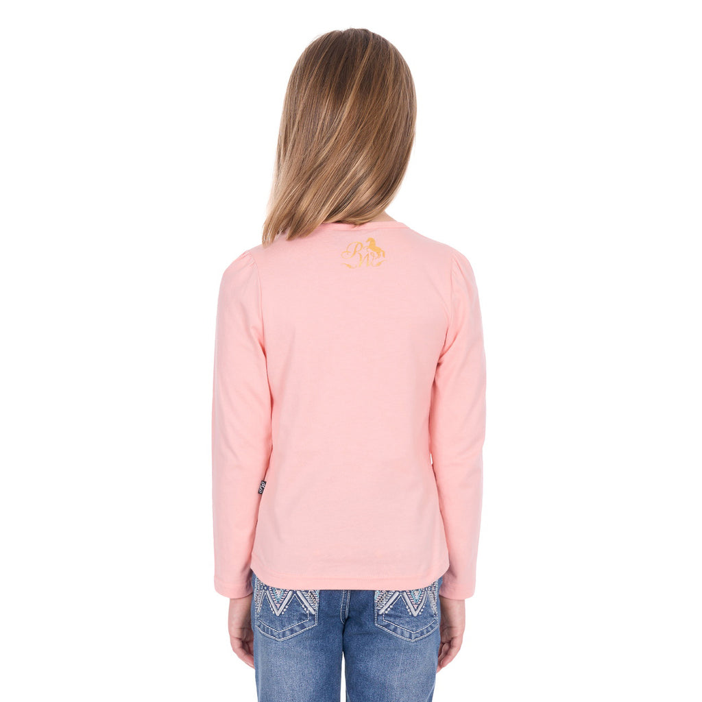 Pure Western Girls Danica L/S Tee (P6W5500179) Peach