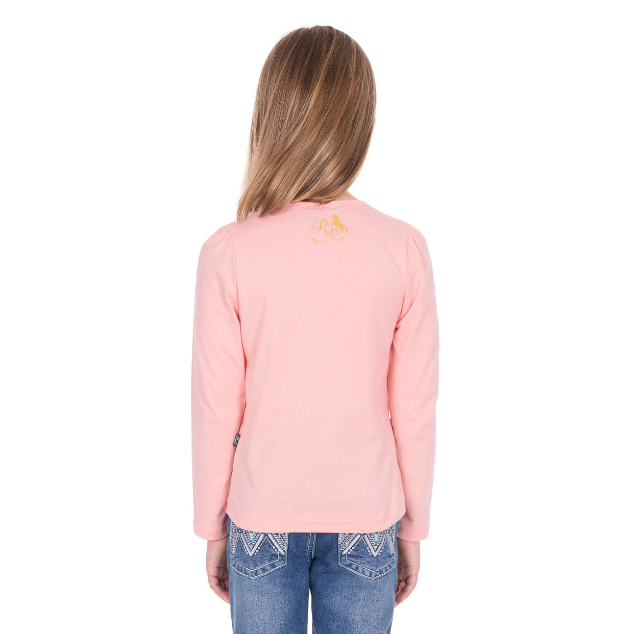 Pure Western Girls Danica L/S Tee (P6W5500179) Peach