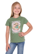 Pure Western Girls Ella S/S Tee (P6S5501293) Moss