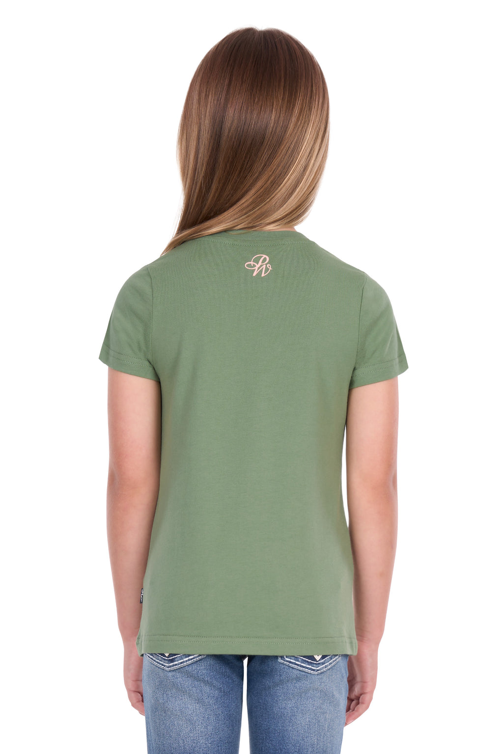 Pure Western Girls Ella S/S Tee (P6S5501293) Moss
