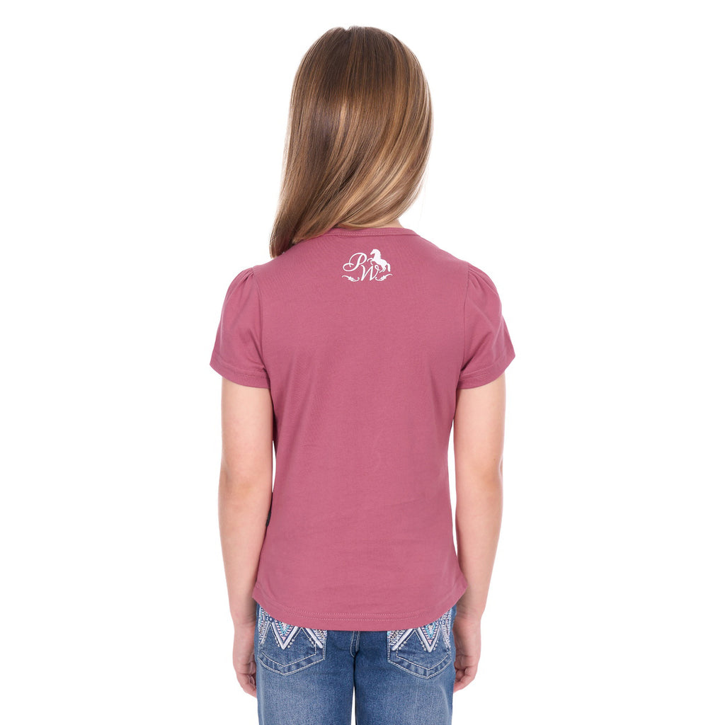 Pure Western Girls Estelle S/S Tee (P6W5526212) Raspberry