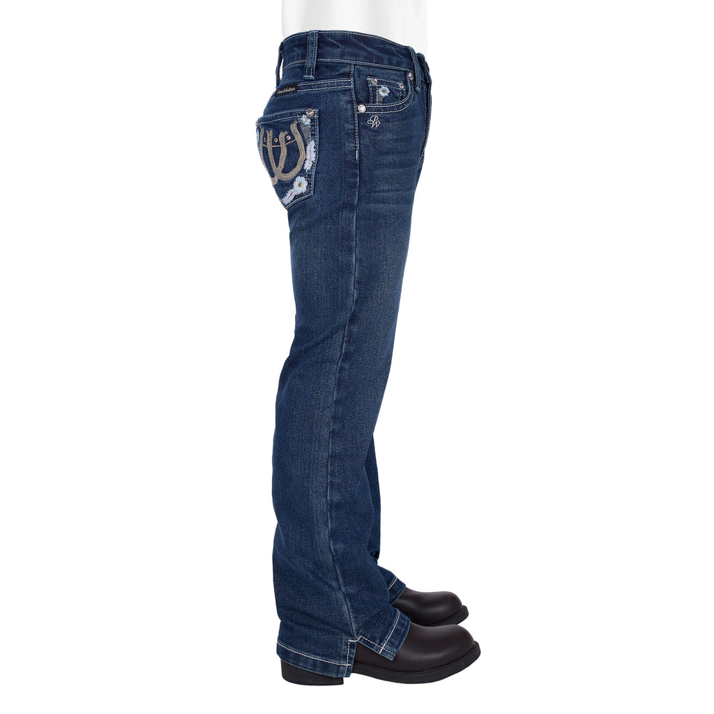 Pure Western Girls Louisa Straight Leg Jeans (PCP5212241) Indigo