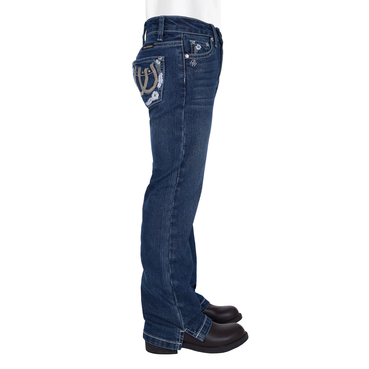 Pure Western Girls Louisa Straight Leg Jeans (PCP5212241) Indigo