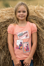 Pure Western Girls Lulu S/S Tee (P6S5502288) Coral