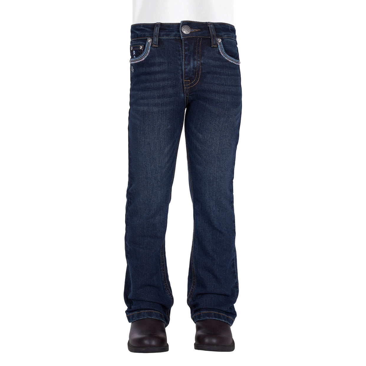 Pure Western Girls Pat Bootcut Jeans (PCP5208243) Evening Sky