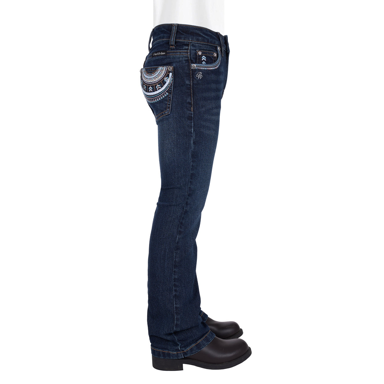 Pure Western Girls Pat Bootcut Jeans (PCP5208243) Evening Sky
