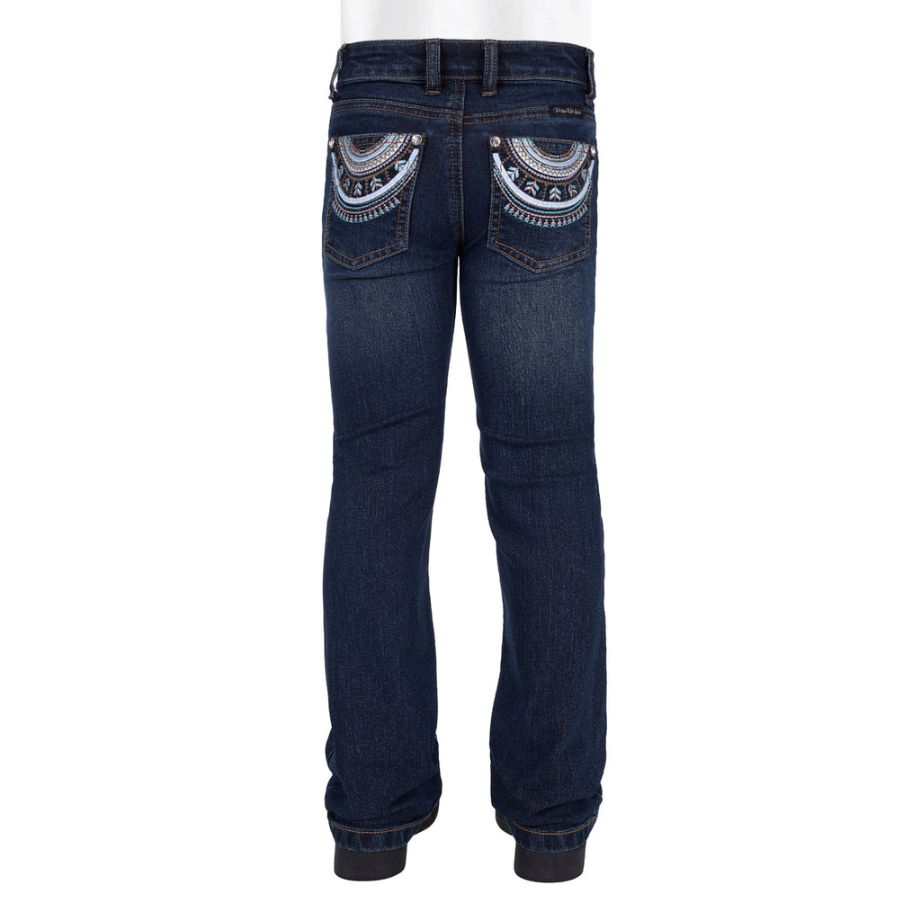 Pure Western Girls Pat Bootcut Jeans (PCP5208243) Evening Sky