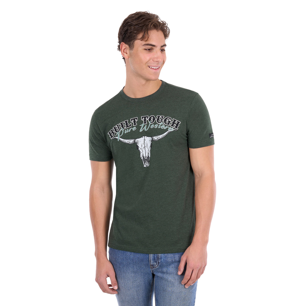 Pure Western Mens Chris S/S Tee (P6S1503317) Green Marle