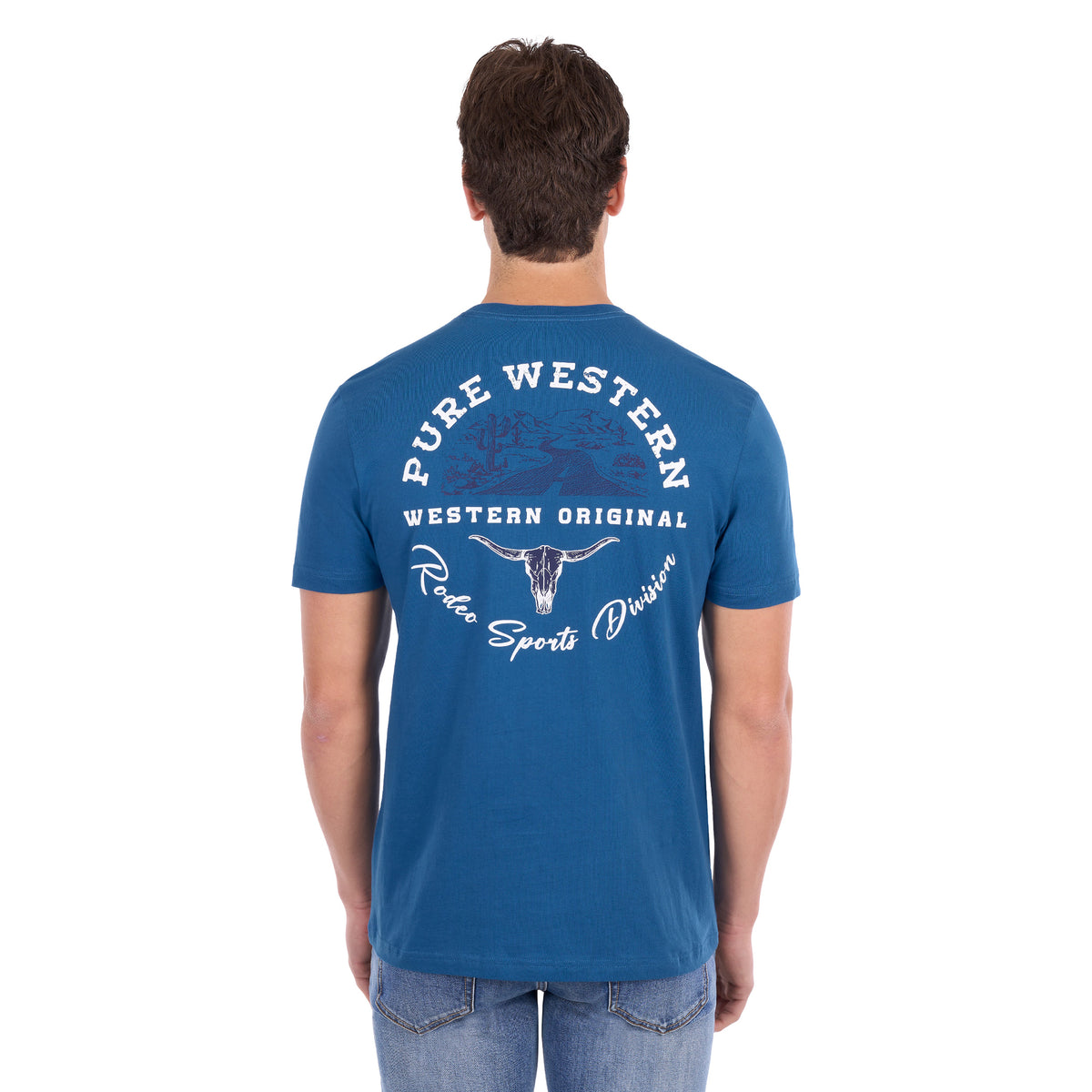 Pure Western Mens Craig S/S Tee (P6S1503312) Denim