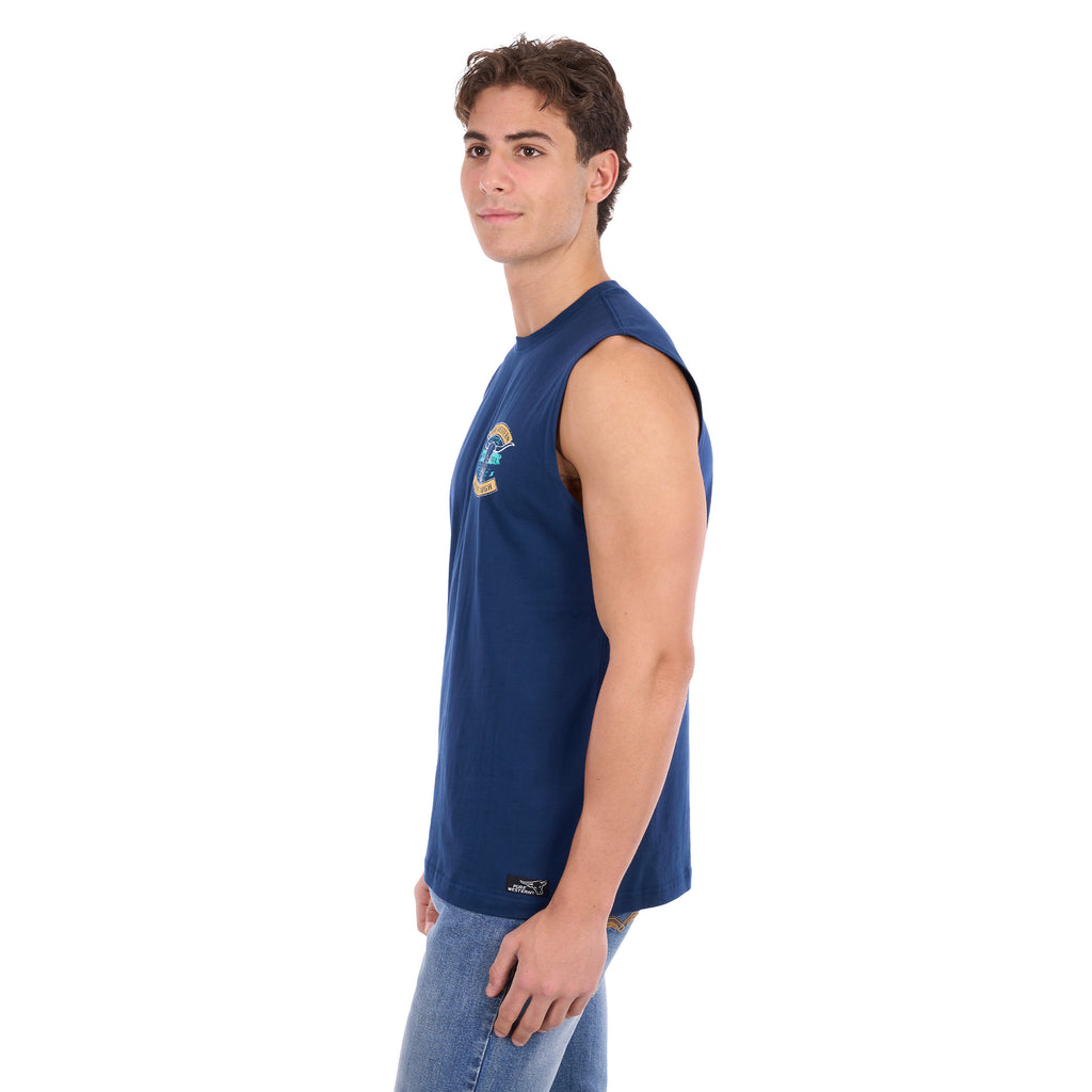 Pure Western Mens Dale Muscle Tank (P6S1510319) Navy