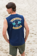 Pure Western Mens Dale Muscle Tank (P6S1510319) Navy