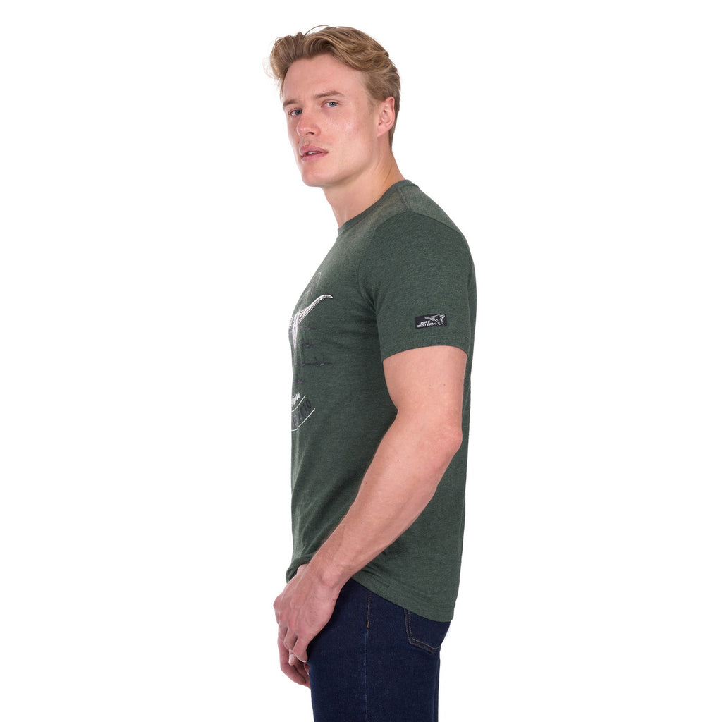 Pure Western Mens Frank S/S Tee (P6W1503174) Green Marle