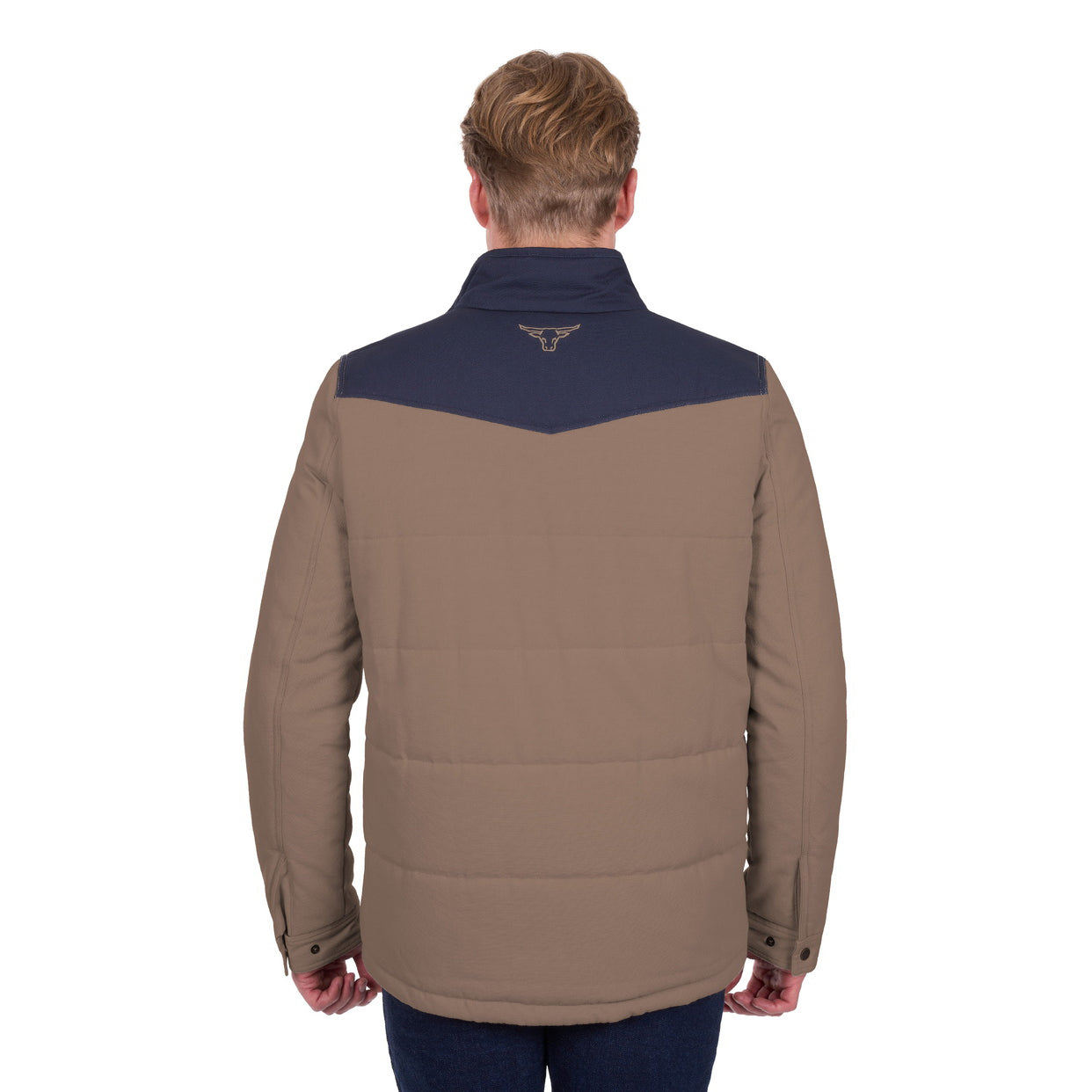 Pure Western Mens Jamie Jacket (P6W1703181) Stone/Navy