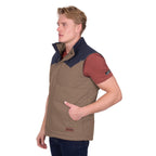 Pure Western Mens Jamie Reversible Vest (P6W1603181) Stone/Navy