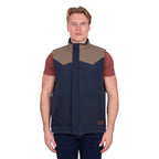 Pure Western Mens Jamie Reversible Vest (P6W1603181) Stone/Navy