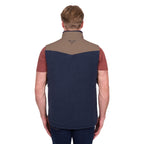 Pure Western Mens Jamie Reversible Vest (P6W1603181) Stone/Navy