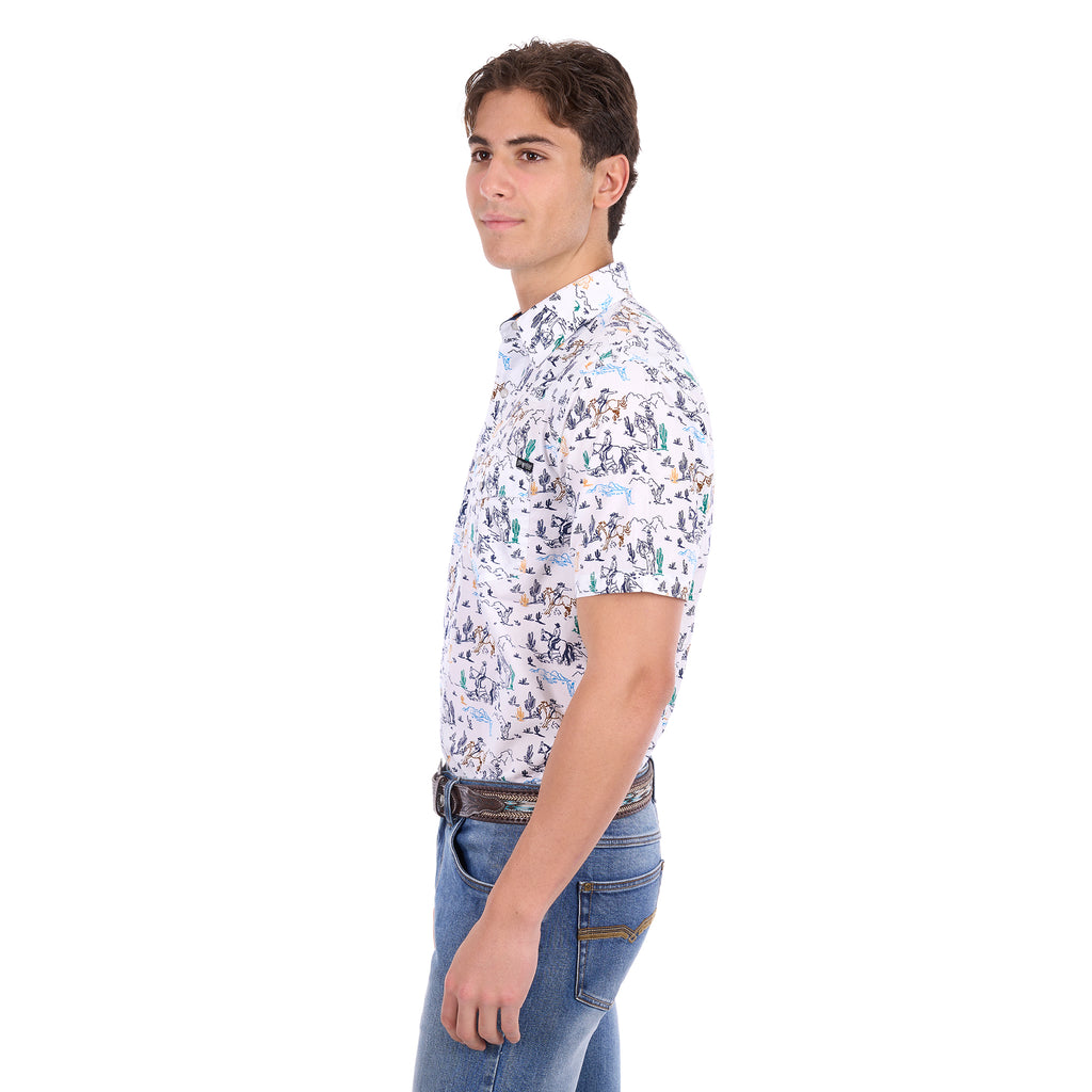 Pure Western Mens Mike S/S Shirt (P6S1102306) Multi