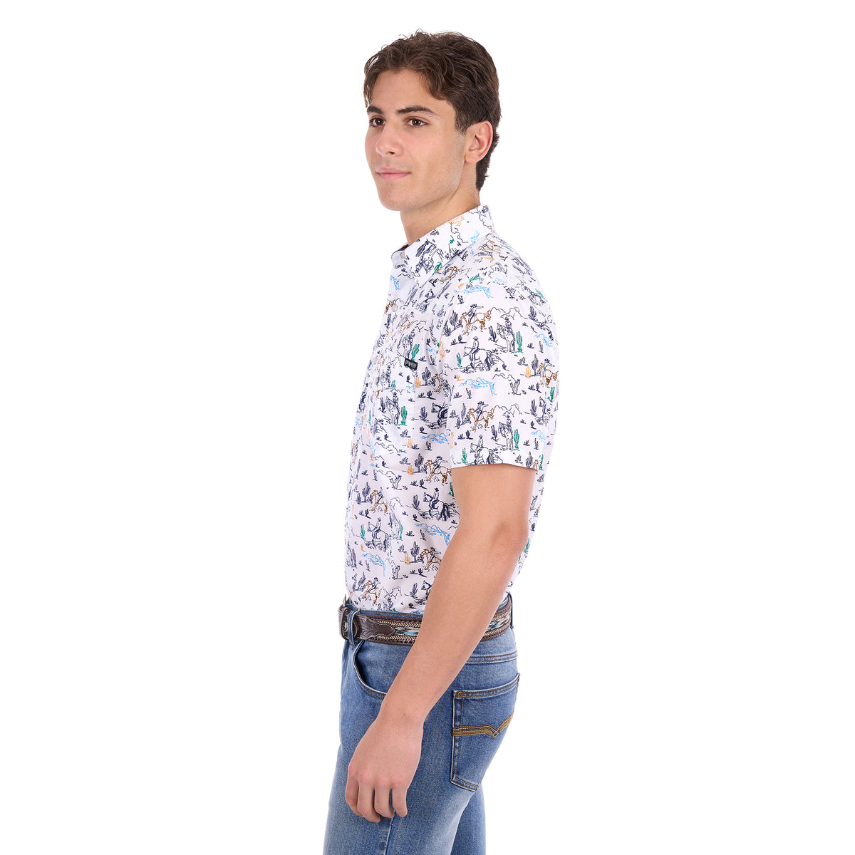 Pure Western Mens Mike S/S Shirt (P6S1102306) Multi
