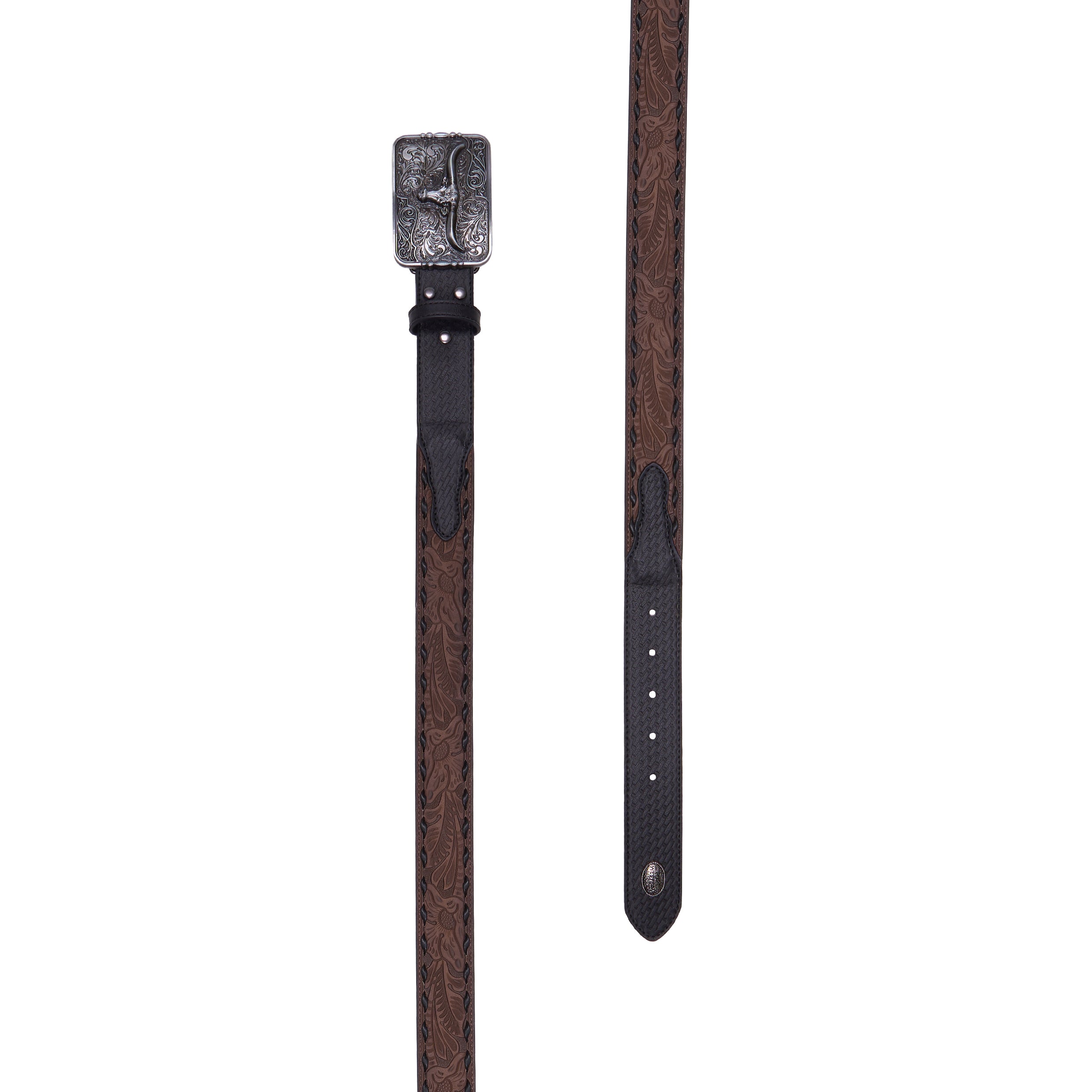 Pure Western Mens Roderick Belt (PCP1963BLT) Black/Tan