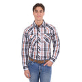 Pure Western Mens Terry L/S Shirt (P6S1100302) Black/Rust