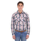 Pure Western Mens Terry L/S Shirt (P6S1100302) Black/Rust
