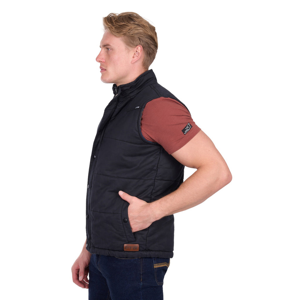 Pure Western Mens Trevor Reversible Vest (P6W1603180) Charcoal