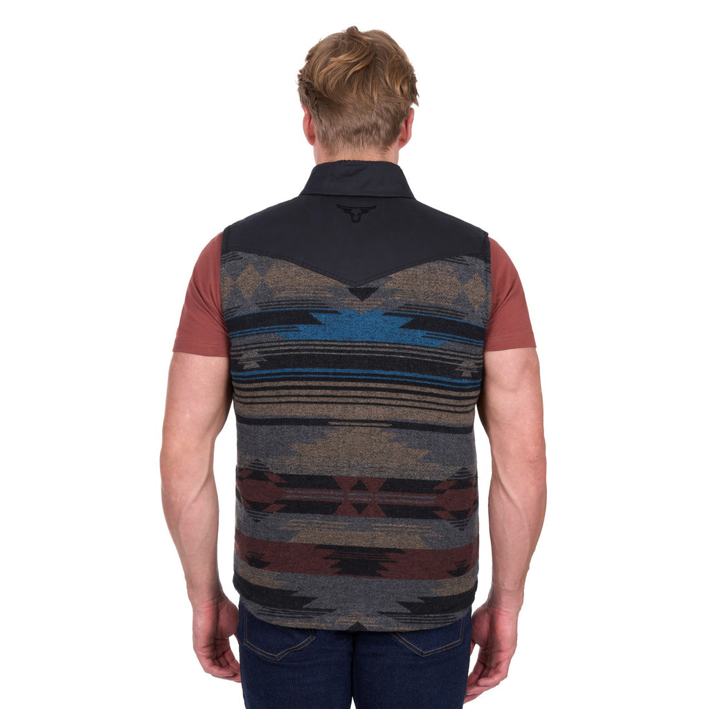 Pure Western Mens Trevor Reversible Vest (P6W1603180) Charcoal
