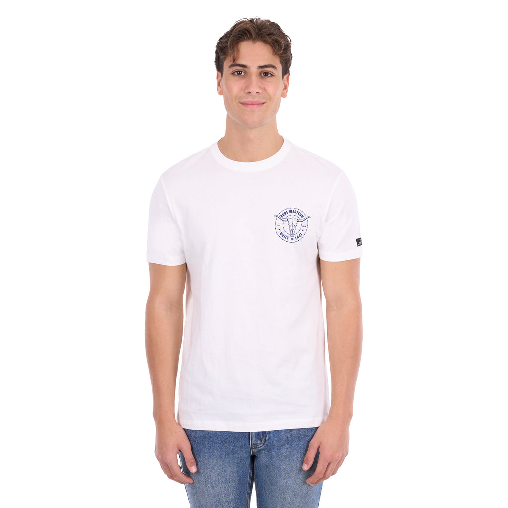 Pure Western Mens Walker S/S Tee (P6S1503314) Off White