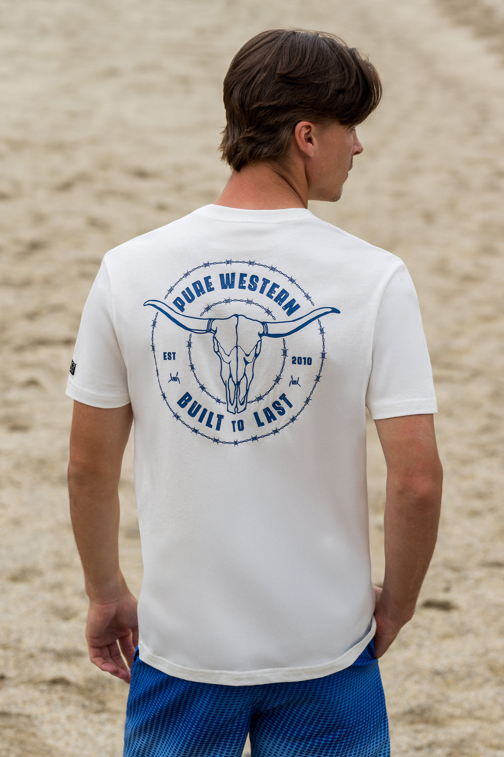 Pure Western Mens Walker S/S Tee (P6S1503314) Off White