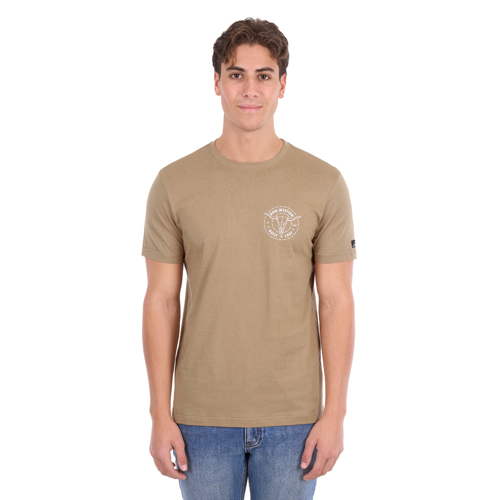Pure Western Mens Walker S/S Tee (P6S1503314) Sand