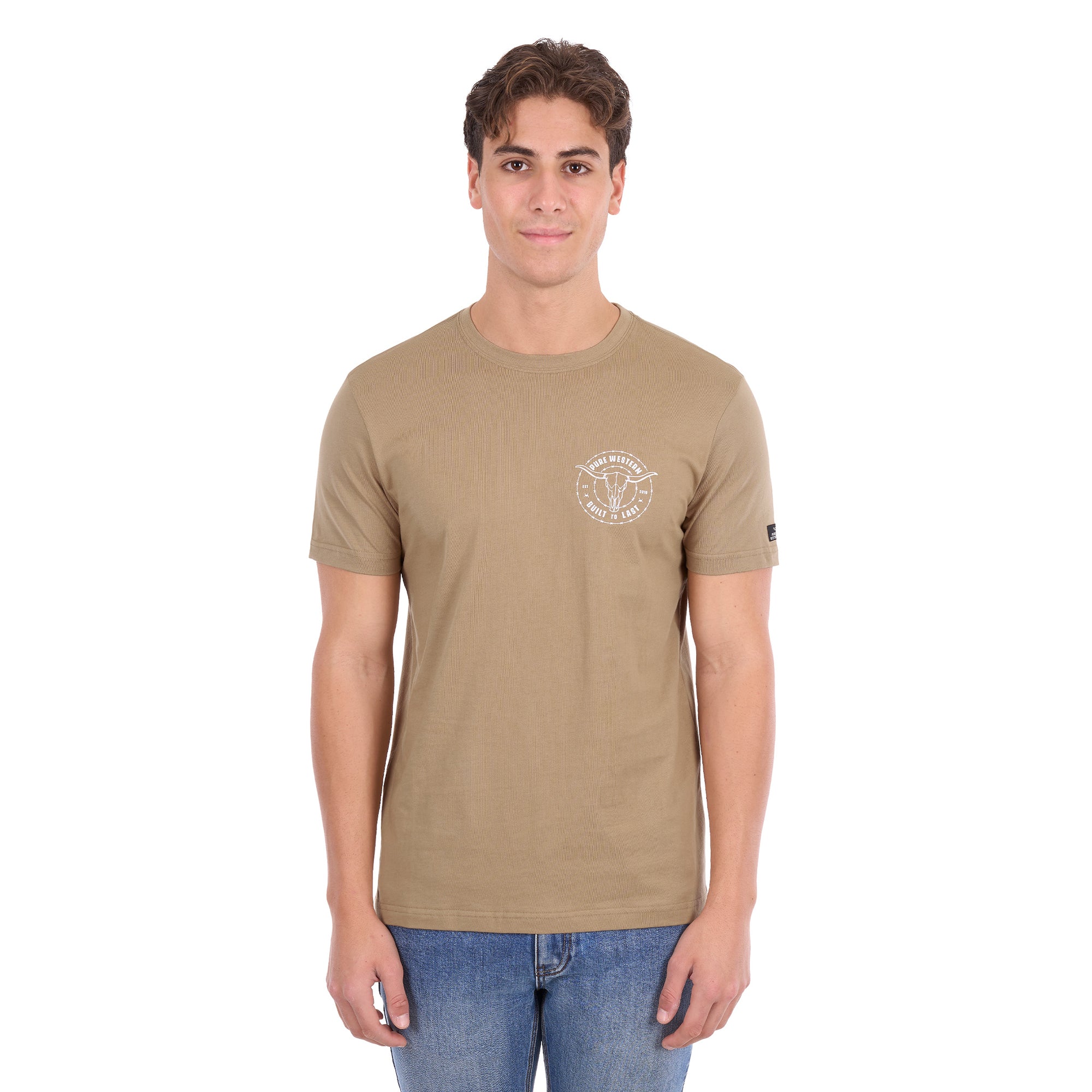 Pure Western Mens Walker S/S Tee (P6S1503314) Sand