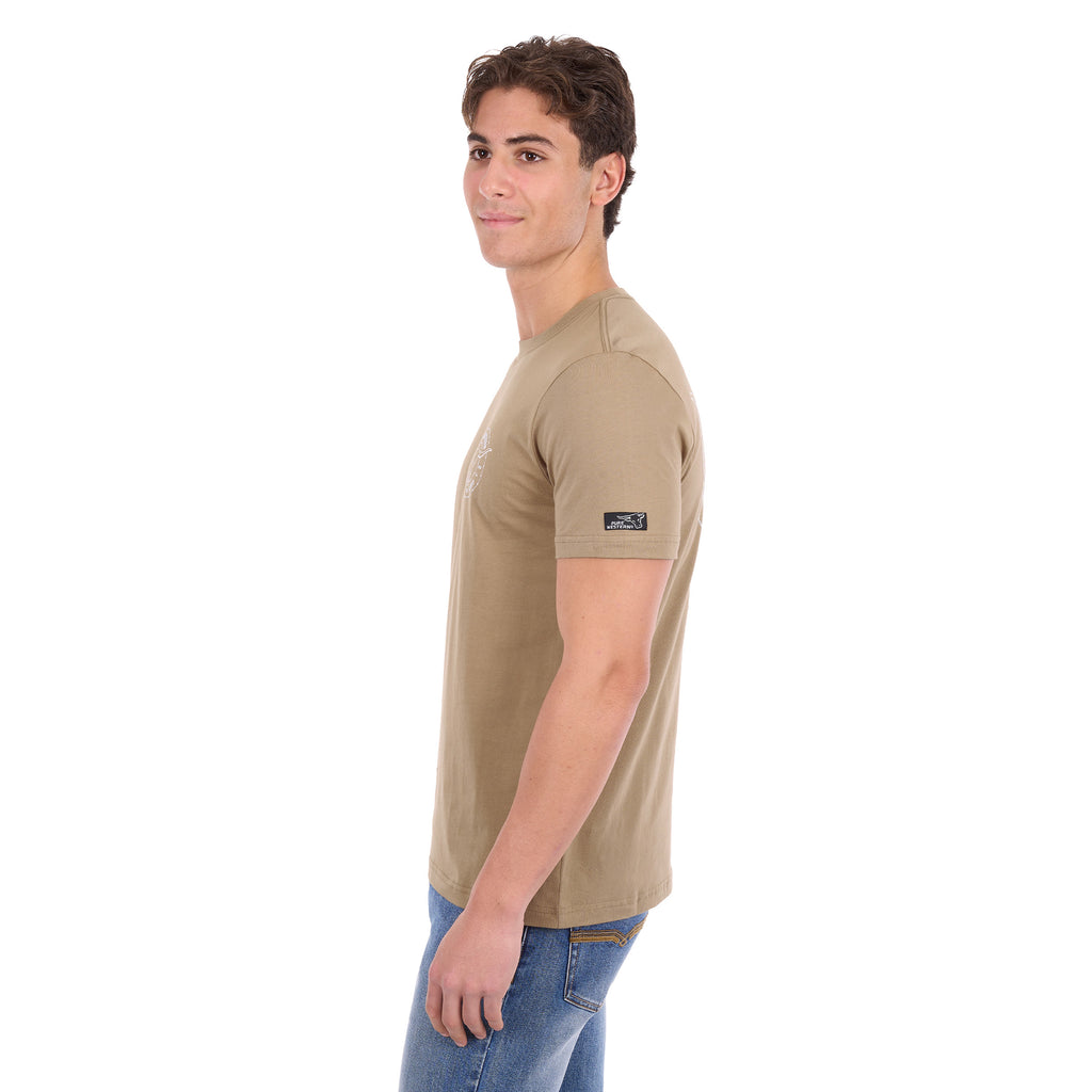 Pure Western Mens Walker S/S Tee (P6S1503314) Sand