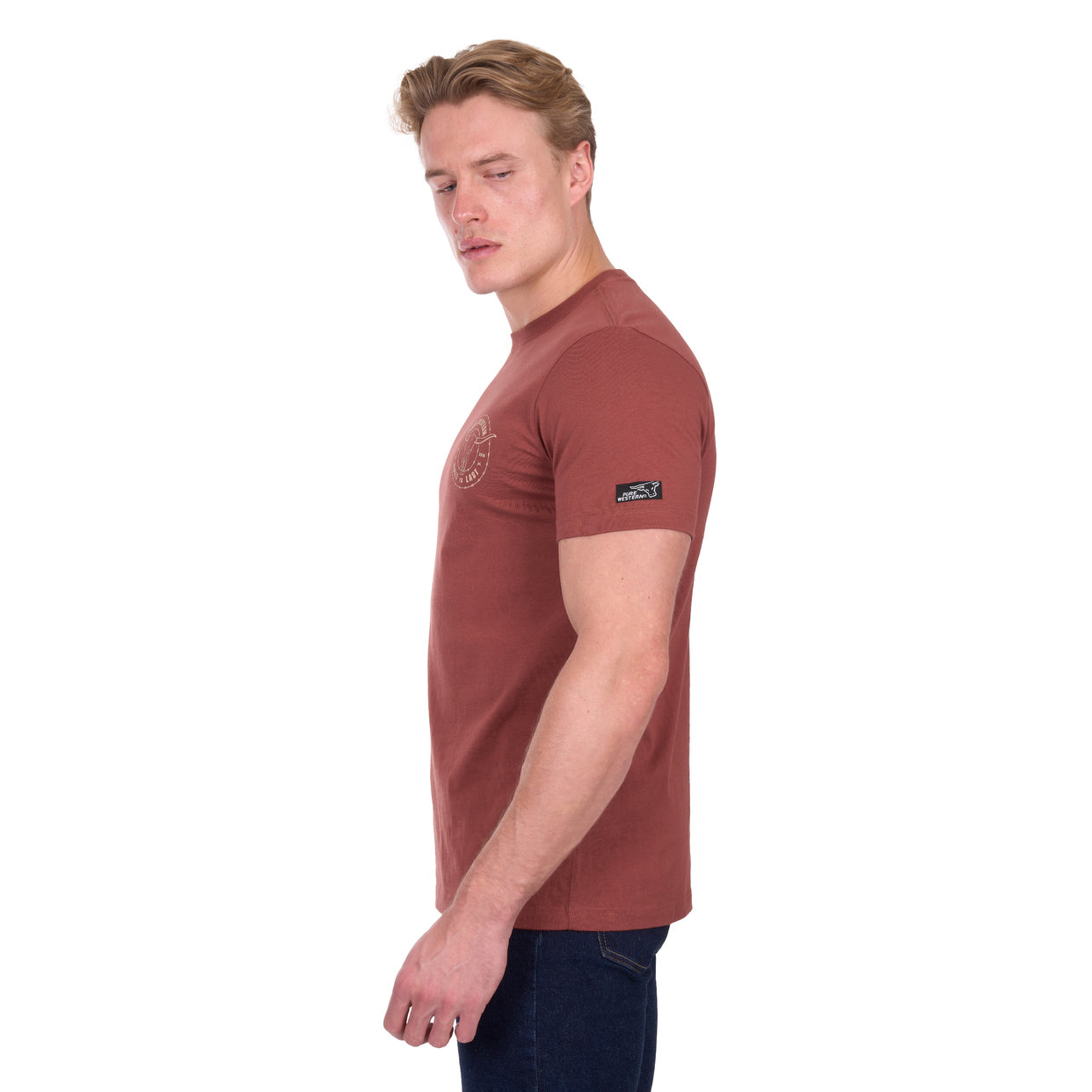 Pure Western Mens Walker S/S Tee (P6W1503170) Rust