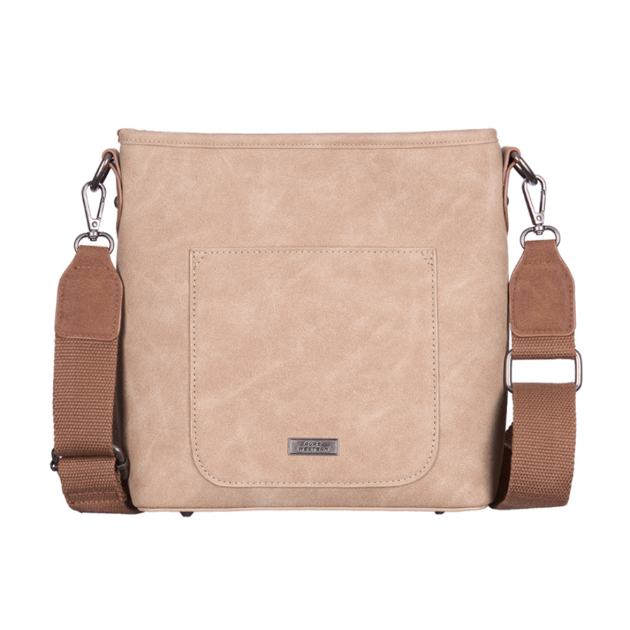 Pure Western Neve Crossbody Bag (P6S2922BAG) Natural/Tan Back View