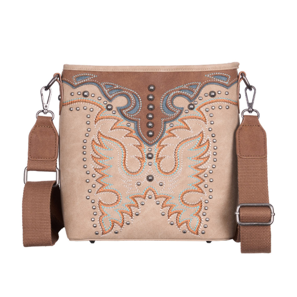 Pure Western Neve Crossbody Bag (P6S2922BAG) Natural/Tan Front View