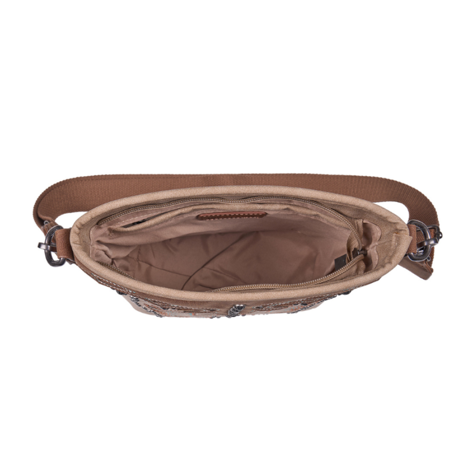Pure Western Neve Crossbody Bag (P6S2922BAG) Natural/Tan Top View
