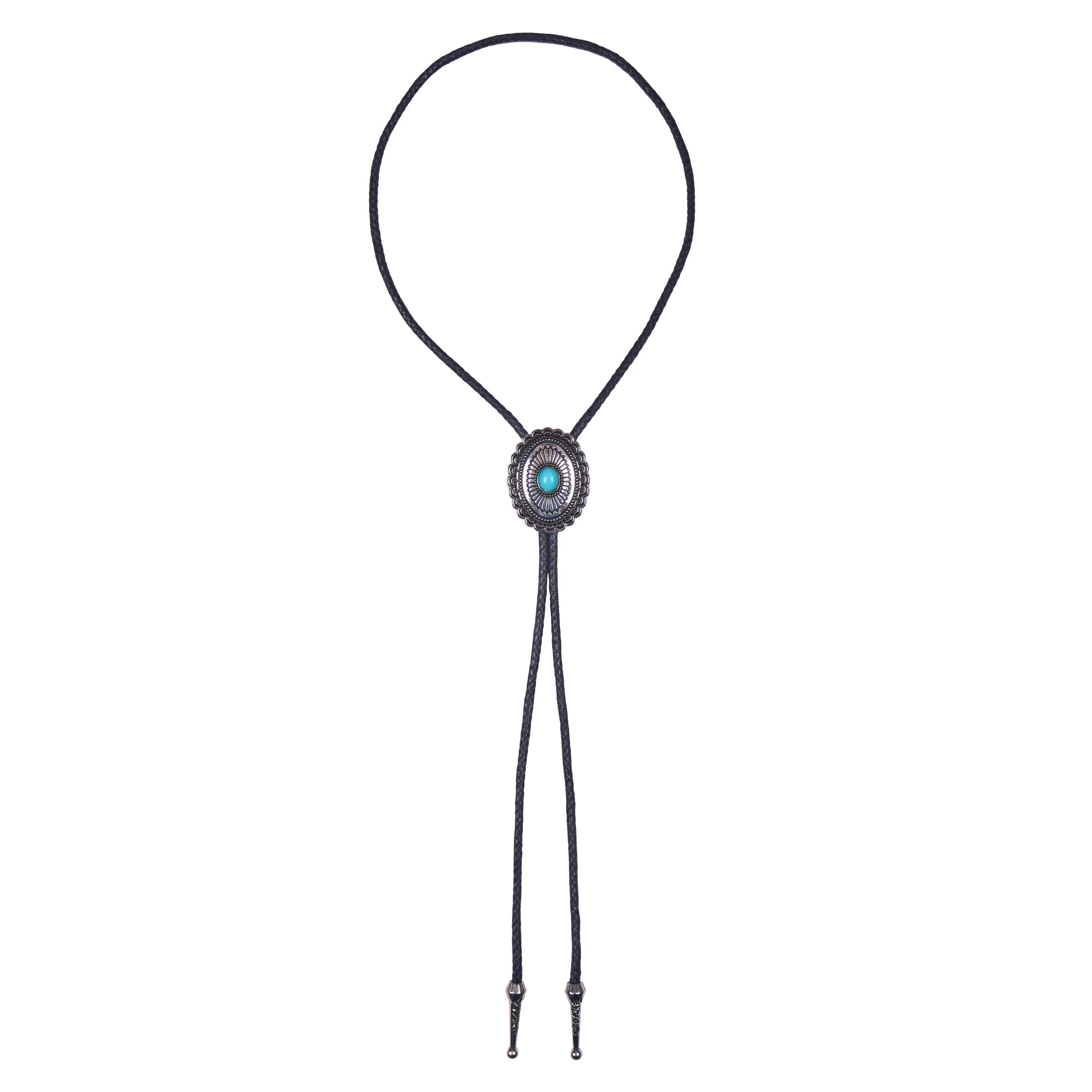 Pure Western  Turquoise Stone Bolo Tie (PCP1975BOL) Silver