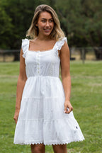 Pure Western Womens Alison Sleeveless Dress (P6S2410271) White