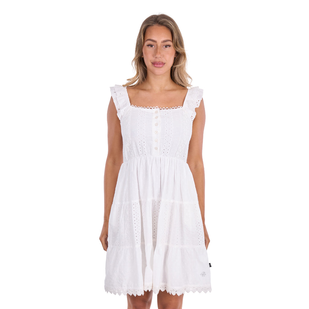 Pure Western Womens Alison Sleeveless Dress (P6S2410271) White